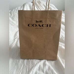 Coach New York Brown Paper Bag